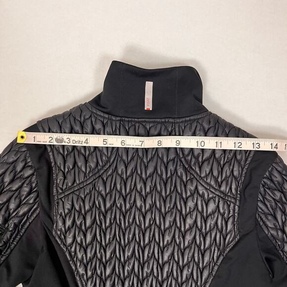 Zella‎ Womens Jacket XS Black Zelprotek Puffer Full Zip Athletic Quilted Edgy - Picture 8 of 9